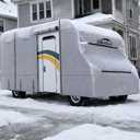 Class C RV Cover 20' ~ 23' – Upgraded Heavy-Duty 9-Layers Top Class C Motorhome Cover, Windproof & Waterproof Toy Hauler Travel Trailer Camper Covers for Winter Snow Protection