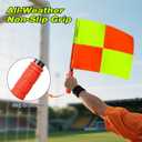 Soccer Referee Flags, 2PCS Referee Kit Detachable Referee Flags