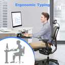 XINLEI Keyboard Tray Under Desk Large C-Clamp 25.6 (30 Including Clamps) x 11.8 Slide-Out Platform Computer Drawer Pull Out Keyboard & Mouse Tray Black DSF4