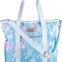 Lilly Pulitzer Beach and Picnic Cooler, Insulated Bag with Adjustable Shoulder Strap and Zipper, Soft Cooler