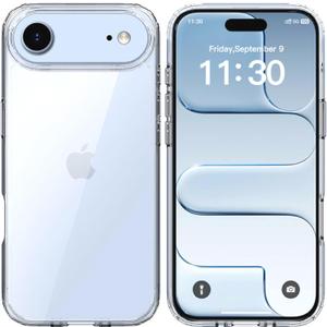 TENOC Phone Case Compatible with iPhone Air, Clear Case Anti-Yellowing Protective Bumper Hard Back Cover for 6.5 Inch