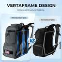 KastKing Bait Boss Fishing Tackle Backpack with Rod Holders-4 Tackle Boxes-Rain Cover,Storage for Fishing Gear, 45L