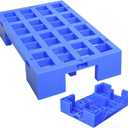 Plastic Pallets for Warehouses, Paint Holder Tray, HDPE Material, Pallets for Raising Items, Grid Design to Prevent Water Accumulation(30x60x10CM/12x24x4IN)