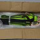 V-Bridle Strap 2" x 4' w/Snap Hooks/Cordura Sleeve and Axle Strap, D Ring Middle, 4700 lbs Capacity Heavy-Duty Tow Straps for UTV ATV Truck Car Tractor SUV