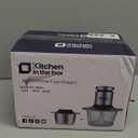 Kitchen in the box Mini Food Processor, Electric Meat Grinder & Food Chopper with 400W Powerful Veggie Chopper-One 3 Cup Bowl & S Blades for Meat/Fish/Vegetable/Baby Food