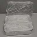 Fridge Organizers and Storage, 6 Pack Clear Freezer Organizer Bins with Lids for Kitchen, Pantry, Refrigerator, Food, Fruit, Vegetable Storage