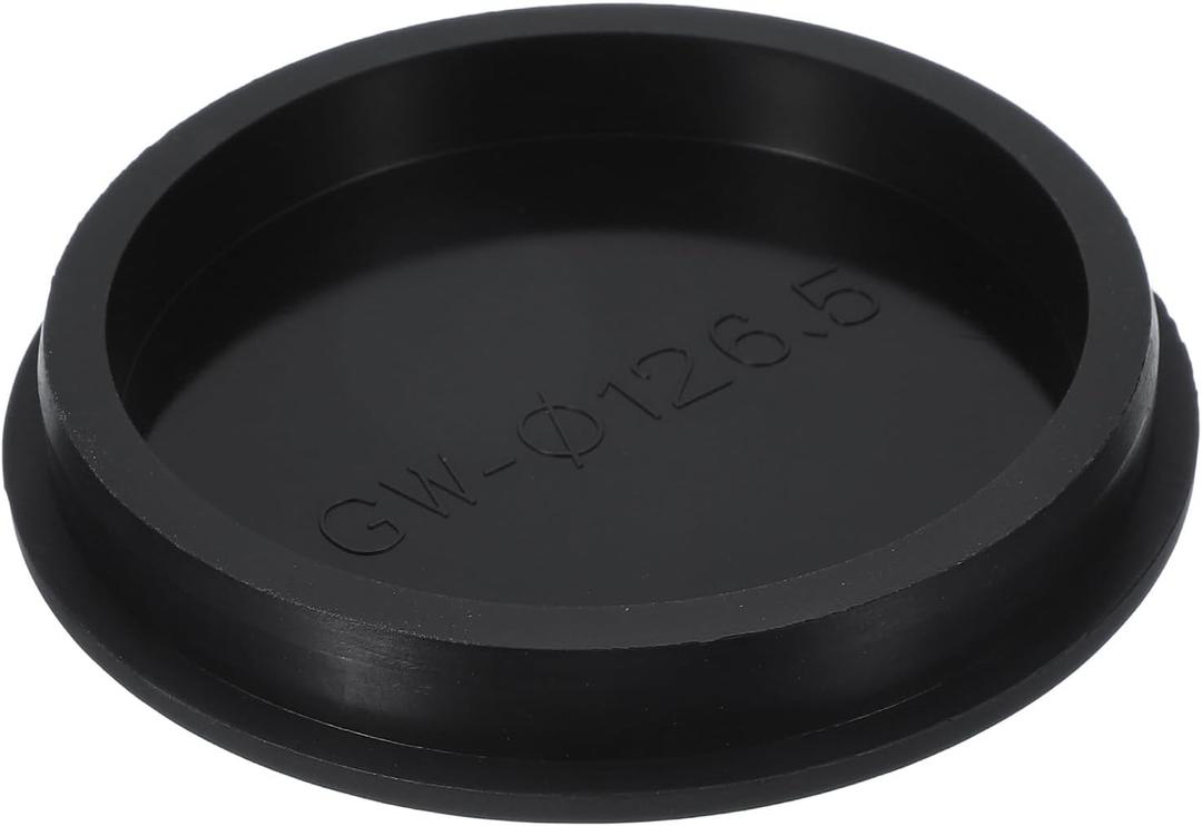 uxcell T Shaped Silicone Plug, Dia 130 mm/5.12 Inch Elastic Waterproof Silicone Plug Reusable Bottle Stopper Sealing Round Hole Plug for Pipes Equipment, Black