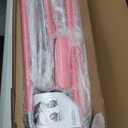 Safly Fun Foldable Gymnastics Bar for Kids, Adjustable 35"-51", Sturdy 145 lbs Capacity, Easy-to-Assemble, Gymnastics Equipment for Kids for Indoor/Outdoor Training (Pink with mat)