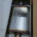 MagnaFlow Performance Exhaust Muffler 11216: 2.5" Inlet/Outlet, 4x9x14" Oval, Stainless Steel, Satin Finish