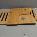 Wooden Kids Step Stool | 13" W by 12" H - 300LB Capacity | Kids Stool & Toddler Stool for Bathroom is Lightweight, Anti-Slip, Easy Assembly with Smooth Rounded Edges, Bamboo Step Stool