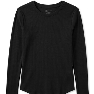 Juniors NO BOUNDARIES Black Long Sleeve Knit Top Black, XXL