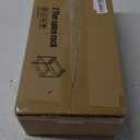 KLM Countertop Coffee Station Organizer, 2 Tier Wooden Shelf for Coffee Bar Accessories, Condiment Storage Caddy for Kitchen, Bathroom Counter Organizer, Home, Office - Brown