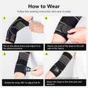 Copper Elbow Brace for Tendonitis and Tennis Elbow, 3D Knit Elbow Compression Sleeve with Adjustable Strap for Arthritis, Golfers, Bursitis, Elbow Pain Relief, Weightlifting, Fit for Men & Women (Black, Medium)