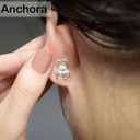 Original Magic Earring Backs for Droopy Ears | Earrings Lifters for Heavy Earring | Earlobe Secure Clear Miracle | Fits Standard 20G / 0.8mm Posts ONLY (2 Silver 1 Gold)