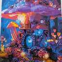 Lovepefe Mushroom Paint by Numbers Kit for Adults and Kids Beginner 2 Pack Mushrooms Forest Adult Paint by Number Kits On Canvas DIY Oil Painting Kits for Gift Wall Decor 12x16 Inch