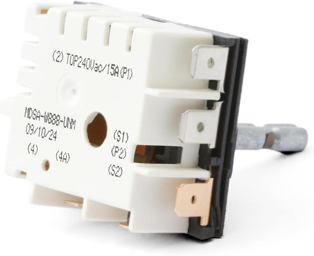 Upgraded DG44-01002A Infinite Switch Energy Regulator Replacement for Samsung Range Burner FCQ3 FE71 FER3 FTQ3 NE59 Replace AP4337066 2087510 MDSA-W21-SKM, 240 Volts