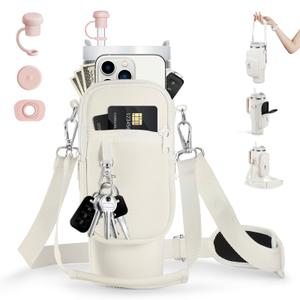 linmaya Water Bottle Carrier Bag with Phone Pocket
