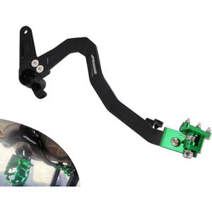 JFG RACING Brake Pedal Foot Lever for KLX110,Folding Dirt Bike Rear Brake CNC Forging Aluminum Alloy for KLX 110/KLX110L 2010-2023 Green