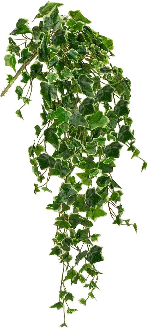 Hollyone Artificial Hanging Plants 36" Fake Ivy Vine Faux Ivy Leaves Hanging Plant Greenery for Wall House Room Patio Indoor Outdoor Home Shelf Office Wedding Decor (Medium-1 Pack, Medium-style 1)