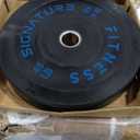 Fitvids Olympic Bumper Plates Set – 1" Weight Plates for Strength Training & Weightlifting – 45 lbs – Colored