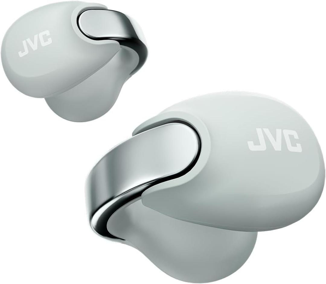 JVC Nearphones Open Ear True Wireless Headphones - Open Ear Earbuds - Bluetooth 5.3-24H Playback - IPX4 Water Resistant - Built-in Mic - Awareness & Comfort - Ear Clip Earbuds - HANP1T