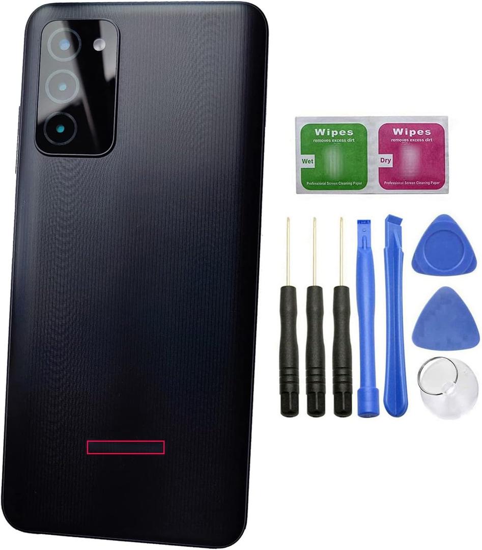 ubrokeifixit Galaxy A03s SM-A037U Rear Back Door Cover Replacement for Samsung Galaxy A03s A037U SM-A037U 6.5" 2021,w/Camera Lens (ONLY for A037U-Black)