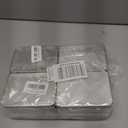 12 Pcs Metal Hinged Tin Box Container Mini Portable Small Storage Container Kit Tin Box Container, Home Storage 4.5x3.3x0.9 Inch (Silver)