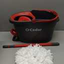 O-Cedar EasyWring Microfiber Spin Mop, Bucket Floor Cleaning System, Red, Gray, Standard