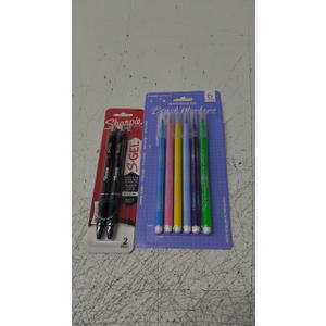 Sharpie gel pens 0.7 And Watercolor Brush Markers 6Colors