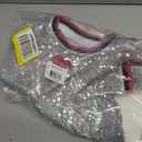 Kids' Big Girls All-over Sequin Short Sleeve T-shirt In Silver, Size 12