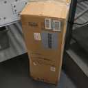 Alpine Corporation 28" Tall Indoor/Outdoor Candlelit Battery-Operated Lantern with Flickering Warm White LED Lights, Large - White