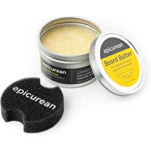 Epicurean Board Butter - Cutting Board and Utensil Conditioning and Restoring Formula, Made in the USA (3"L x 3"W)