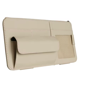 Car Sun Visor Organizer, Vehicle Sunglasses Holder, Automotive Storage Pocket for Pen, Glasses, Ticket, Card, Auto Interior Accessories Pocket for Car, SUV, Truck 