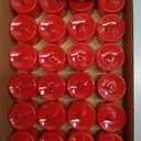 LANKER 24 Pack Flameless Led Tea Lights Candles, Flickering Red Battery Operated Electronic Fake Candles, Decorations for Wedding, Party, Christmas, Halloween (Red)