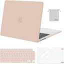 MOSISO Compatible with MacBook Air 13 inch Case M5 2026 M4 2025 M3 M2 2024-2022 A3449 A3240 A3113 A2681,Hard Shell&Keyboard Cover&Screen Film&Pouch for MacBook Air 13.6 inch Case, Camel