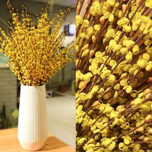 5 Pcs 29.5" Long Jasmine Artificial Yellow Flowers Fake Jasmine Flowers Bouquet Faux Plant for Home Office DIY Floral Art Wedding Party Table Centerpieces Vase 4th of July G New Year Decor