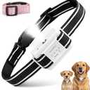 Citronella Dog Bark Collar, Dog Bark Collar for Large Medium Small Dogs, Bark Collar with Adjustable Spray & Sensitivity, Rechargeable Anti-Bark Collar for Dogs with Safe, 2 Collar Straps(White)