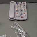 Big Button Phone for Seniors, Corded Landline Telephone with 10 Picture Keys, Phones for Elderly,One-Touch Dialling,Suitable People with Vision Disorders/Hearing Damage (EX-LD-828-01)