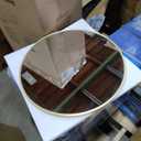 20 Inch Gold Round Bathroom Wall Mirror, Round Mirrors for Wall Decor, Circle Mirror for with HD Shatter-Proof Glass for Entryway, Living Room, Bedroom, Dressing Room, Home Decor