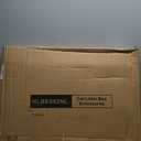 Cat Litter Box Enclosure with Soft Litter Mat; Hidden Cat Washroom Furniture with Door; Handwoven Rattan Kitten House with Large Space; Pet Crate for Living Room, Bedroom, Balcony (Natural) (30.3'' L x 18.2'' W x 24.2'' H)