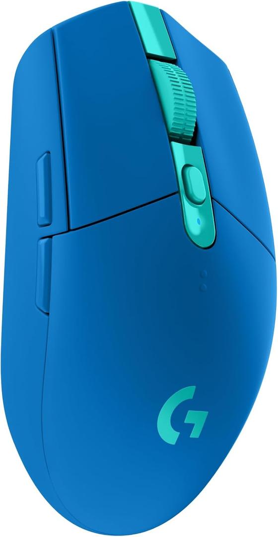 Logitech G305 Lightspeed Wireless Gaming Mouse, Hero 12K Sensor, 12,000 DPI, Lightweight, 6 Programmable Buttons, 250h Battery Life, On-Board Memory, PC/Mac - Blue