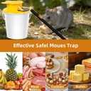 Mouse Trap Bucket - Mouse Traps Indoor for Home - Multi-Catch, Auto-Reset, Humane or Lethal Rat Trap - ABS Material - 5 Gallon Bucket Compatible-4pack