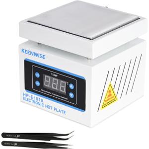 110V 360W Soldering Hot Plate, Electric Hot Plate, LED Microcomputer Electric Preheat Soldering Station Welder Hot Plate Rework Heater Lab 100X100mm (3.94 * 3.94in) Plate