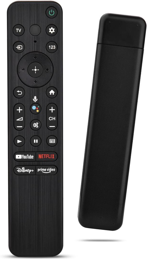 Voice Remote for Sony Smart TVs, Replacement Control for Sony Bravia 4K UHD LED LCD HD Smart TVs with YouTube, Netflix, Disney+, Prime Video Quick Link Buttons