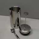 Ziruma Non-Toxic French Press, Surgical Stainless Steel Coffee Press, Plastic-Free, Heavy Metal-Free, No Endocrine Disruptors, 34 Oz, Double Wall, 4-Layer Filter, Portable Coffee Maker