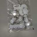 100 Pcs Key Ring Tags, Lightweight White Plastic Key Tags Reusable Round Keys Tag With Ring for Car Door Keys Home Office Rental Management Use