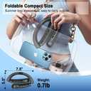 ChillGo Portable Neck Fan - 8400 RPM Enlarged Turbo Airflow - 5200mAh Personal Rechargeable Cooling Wearable Fan - Max 16H, 4 Speeds, Foldable, LED Display - Great Gifts for Men Women - 2nd Gen Black