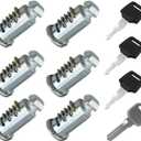 6 Pack Lock Cores Compatible with Thule One-Key System Lock Cylinders, Key Cylinder for Bike Rack, Roof Cargo, Roof Rack, Towers, Ski Rack