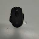 INPHIC Wireless Mouse for Laptop Rechargeable, Upgraded Visible Battery, 2400 DPI, Silent Ergonomic Computer Mice, Mac, PC etc. (Black)