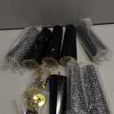 Maitys 8 Pcs 6 Inch Round Solid Wood Furniture Legs Furniture Wooden Replacement Chair Feet Dresser Sofa Couch Legs Table Cabinet Footstool DIY Projects for Home (Black)